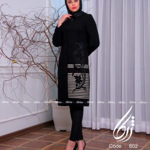 مانتو مجلسی مشکی