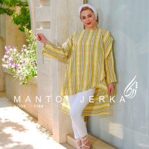 مانتو تابستانی نخی ترک کد 1184